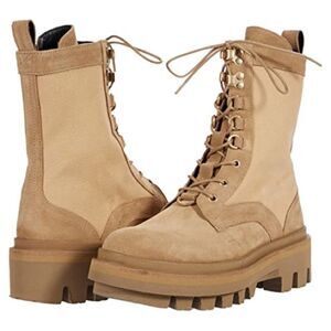 New All Saints Beth Suede Combat Boots Women’s Size 10